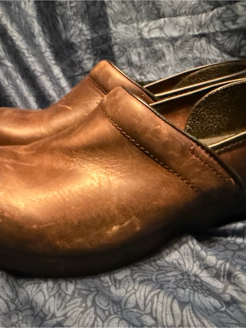 Dansko Brown Leather Clogs for Women